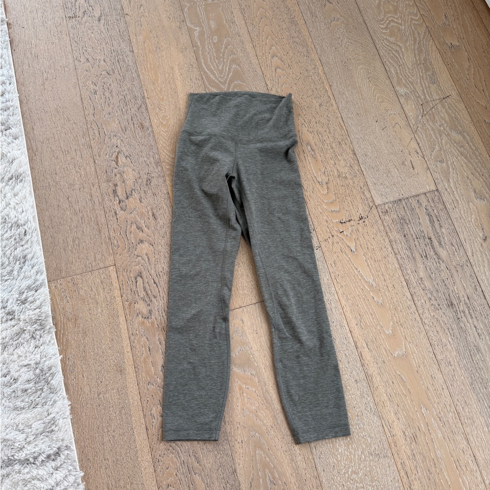 Lululemon Athletica Gray Leggings High Waist Stretch